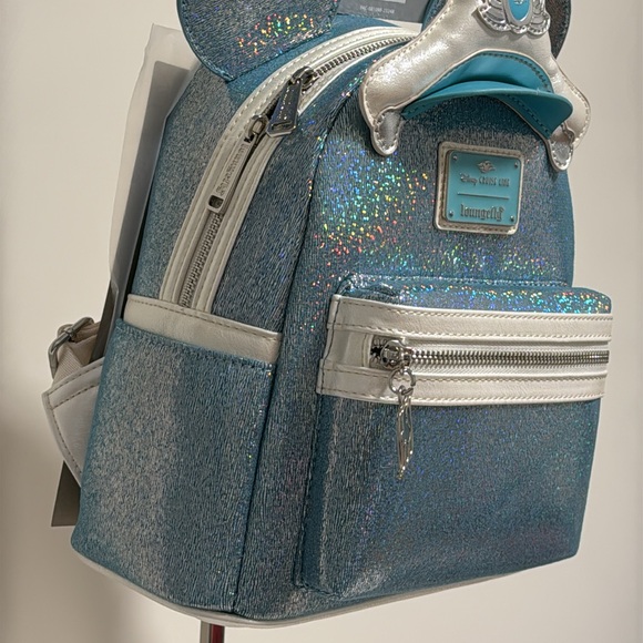 NEW Disney Cruise Line 25th Anniversary Shimmering Seas Loungefly Mini Backpack - Picture 9 of 10